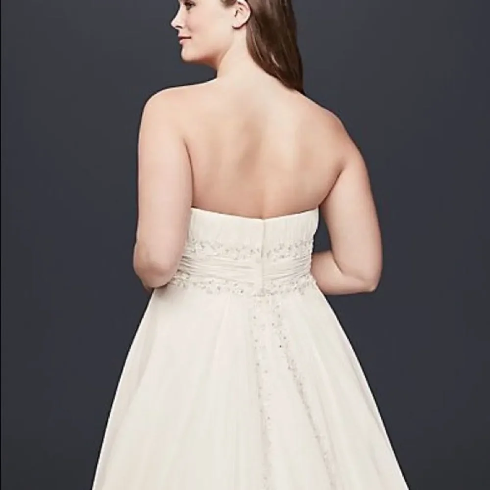 David’s Bridal Chiffon Beaded Empire Plus Size
Wedding Dress White size: 16W - Picture 3 of 14